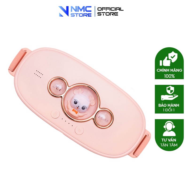 Đai rung nóng massage thư giãn giảm mỡ bụng 5 cấp độ rung giảm đau bụng kinh - NMC store