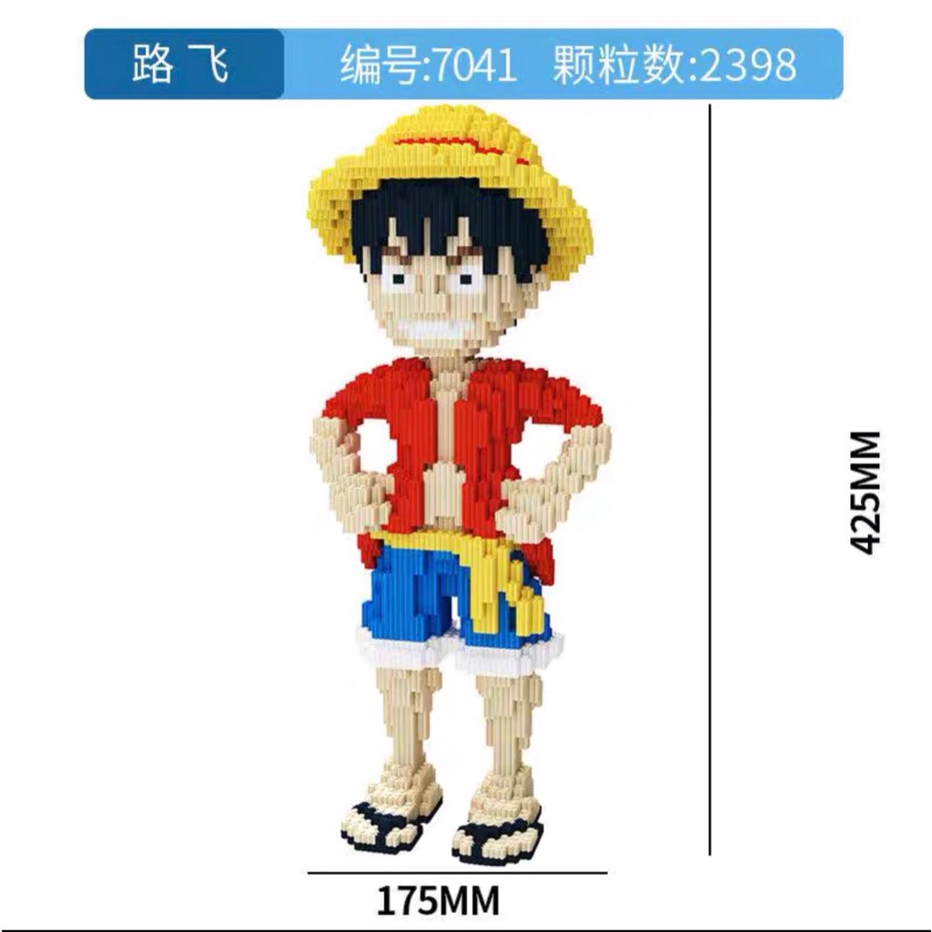 48 Mẫu Đồ chơi xếp hình Naruto, PiKachu, Doreamon, Lufi , lắp ráp các nhân vật hoạt hình, mô hình trong game