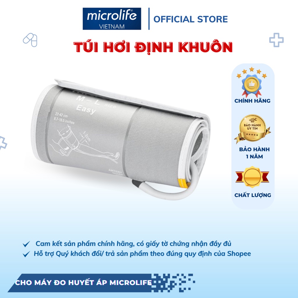 Túi hơi định khuôn dùng cho máy đo huyết áp MICROLIFE size M L