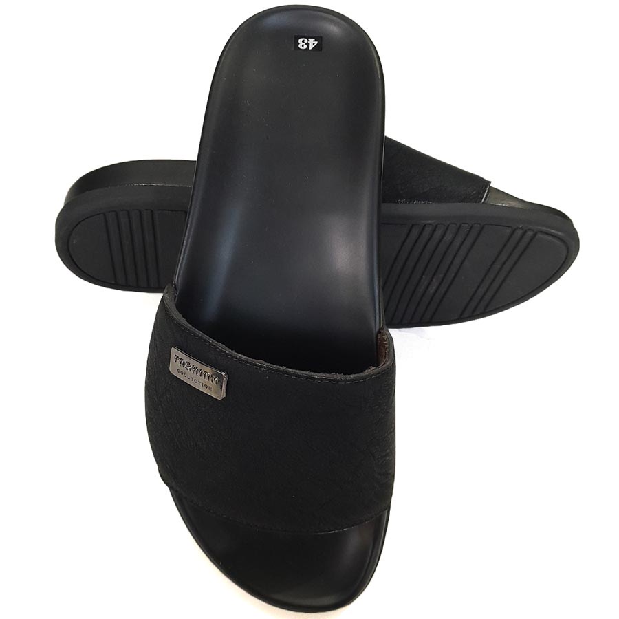 Dép Da Nam LV, Dép Nam Da Bò Thật Cao Cấp HKT Shop DNA702