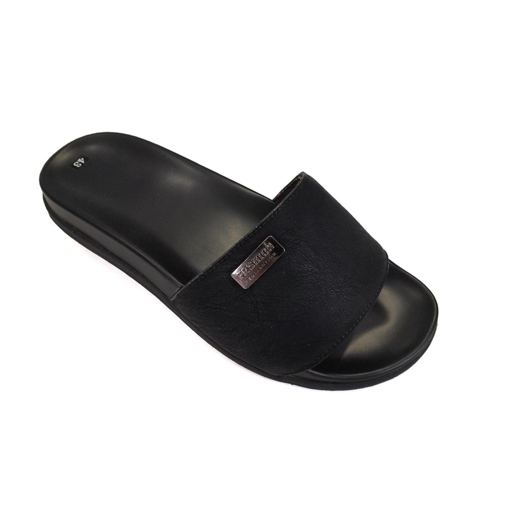 Dép Da Nam LV, Dép Nam Da Bò Thật Cao Cấp HKT Shop DNA702