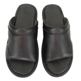 Dép da nam da bò thật cao cấp, dép nam quai ngang da bò cao cấp hkt shop dn133