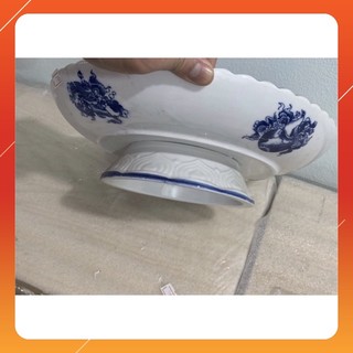 Mâm bồng xanh lam Bát tràng