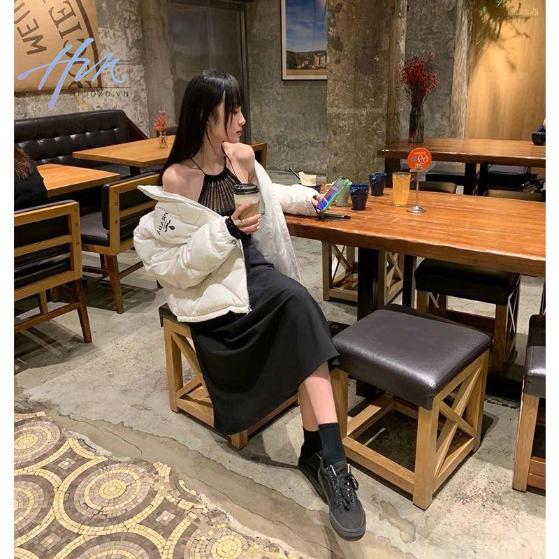 Áo Hai Dây Màu Đen Trơn Phong Cách Quyến Rũ Thời Trang 2023 Cho Nữ