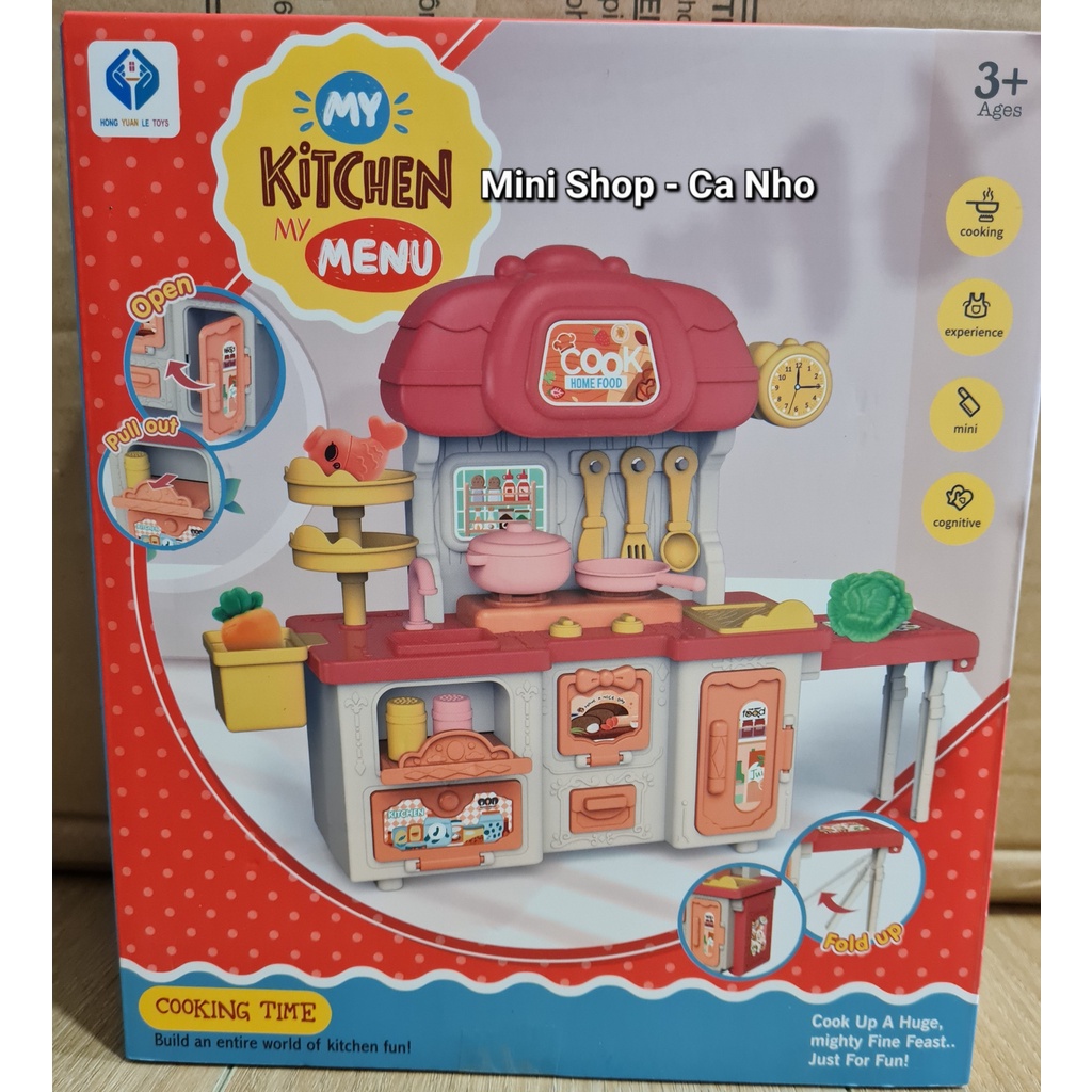 Đồ chơi đóng vai/ nhập vai, trải nghiệm làm đầu bếp: đồ chơi nhà bếp hiện đại, hộp xe kem xinh xắn