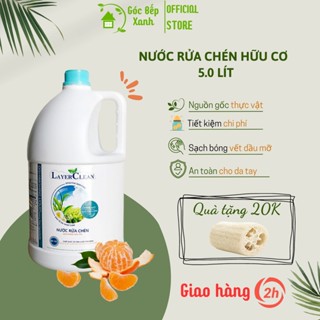 Nước rửa chén bát hữu cơ Layer Clean hương Quýt 5L