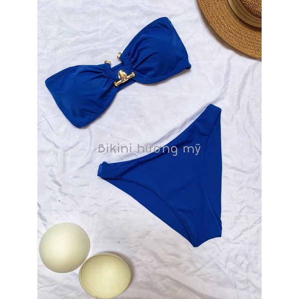 Bikini đồ bơi đi biển cup ngực phối khoen sừng trâu sexy có sẵn