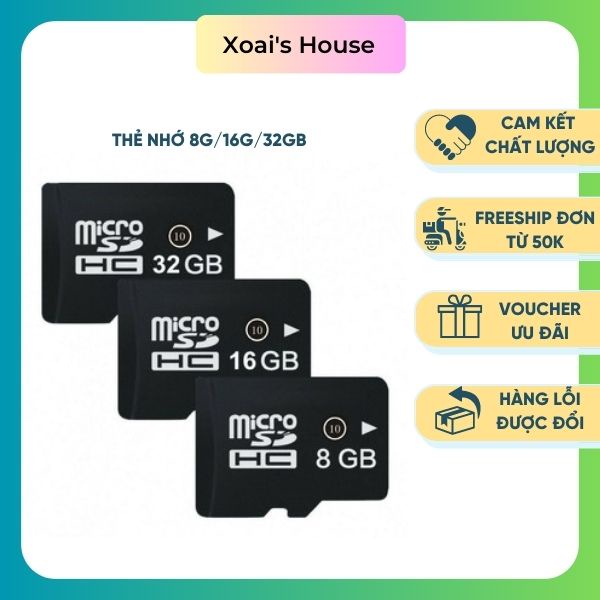 Thẻ Nhớ 8GB 16GB 32GB Chuyên Dùng Cho Loa Đài Craven, Loa Bồ Đề, Camera, Điện Thoại