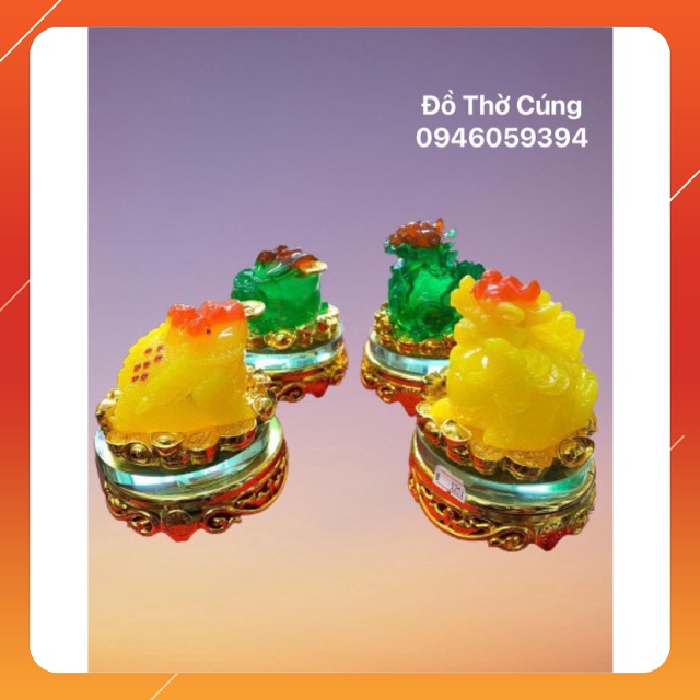 Thiềm Thừ ( Cóc 3 chân ) + Tỳ Hưu đế Kính / Gỗ