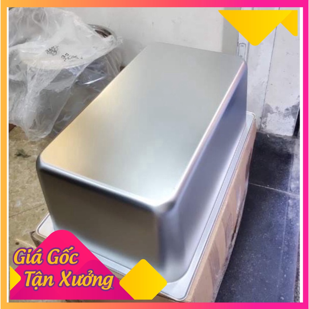 Khay inox đựng đồ ăn, pudding, thạch, chè GN 1/1, 1/2 sâu 20cm có nắp  12L - 28L Hàn Quốc