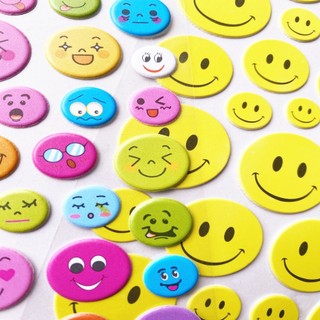 Set 6 Hình dán sticker 3D mặt cười dành cho học sinh