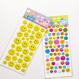 Set 6 Hình dán sticker 3D mặt cười dành cho học sinh