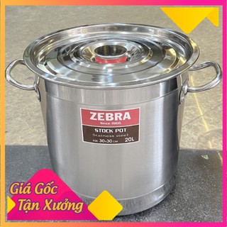 Nồi inox hầm xương 20L Zebra đáy dày