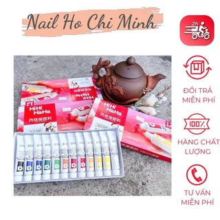 Set 12 bột vẽ 3d cọ bản magi-wap