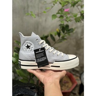 Giày Convers Chuck 70Plus Grey - CV1970s High Xám [ Fullbox Cao Cấp ]