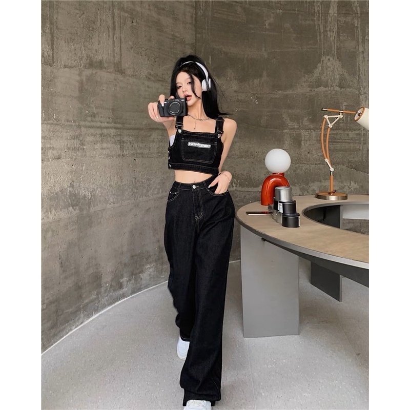 SÉT JEAN ĐEN 3 MÓN Style này đủ xịn chưa ạ? Siu hót nhé.. bên trung đang cháy hàng lun đó ạ. Nhà e đã có ngay để phục vụ