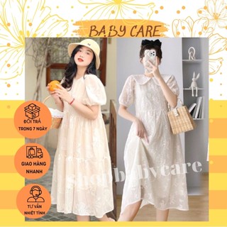 [MẪU MỚI M205] VÁY BẦU TIỂU THƯ HOA NỔI, ĐẦM BABYDOLL THỜI TRANG- ĐẦM BẦU MÙA HÈ ĐẸP GIÁ RẺ