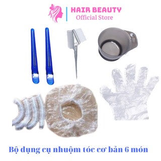 Bộ dụng cụ nhuộm tóc cơ bản 6 món Galati_ dụng cụ nhuộm tóc tại nhà