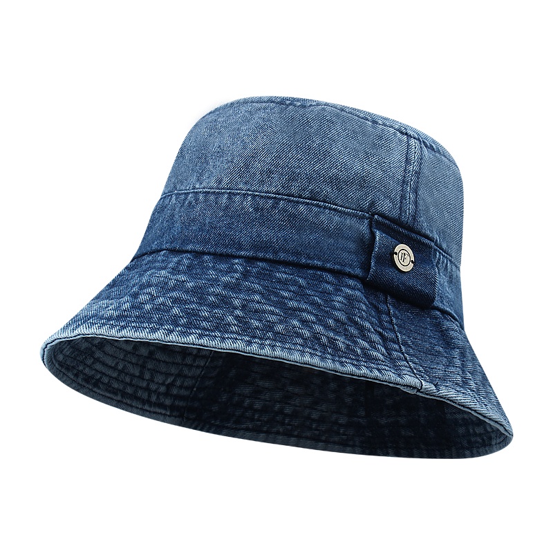 Mũ Bucket Denim Che Nắng Vành Rộng Phong Cách Hàn Quốc Thời Trang Mùa Hè 2023 Mới