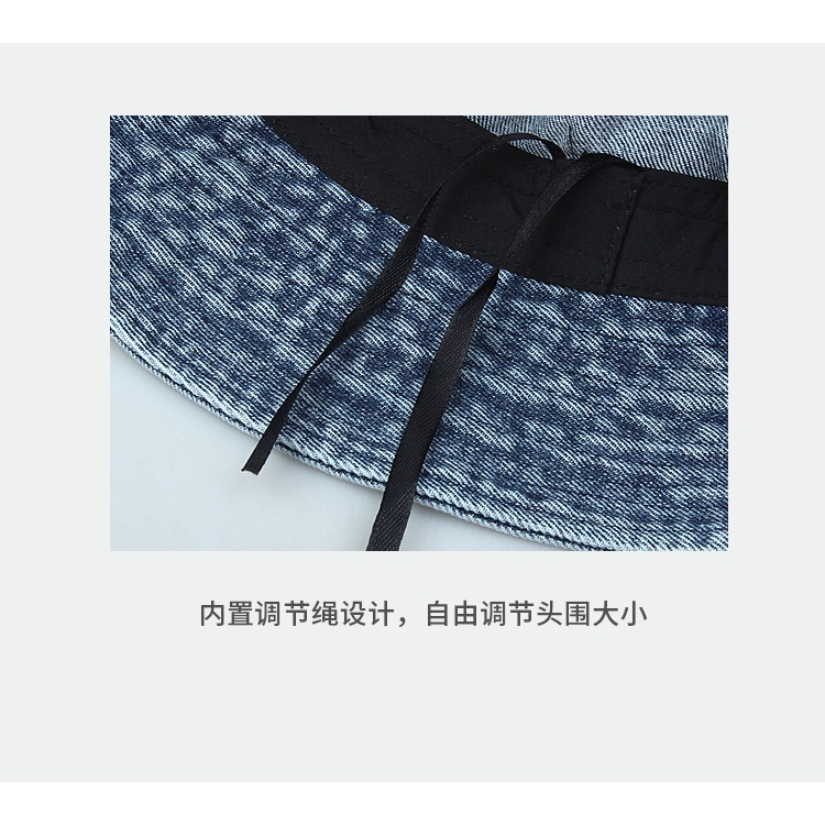 Mũ Bucket Denim Che Nắng Vành Rộng Phong Cách Hàn Quốc Thời Trang Mùa Hè 2023 Mới