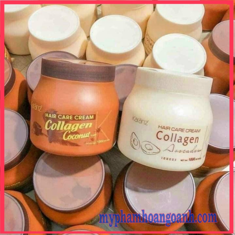 Kem ủ tóc Collagen Karanz dừa lùn (màu nâu) chuyên dùng cho spa