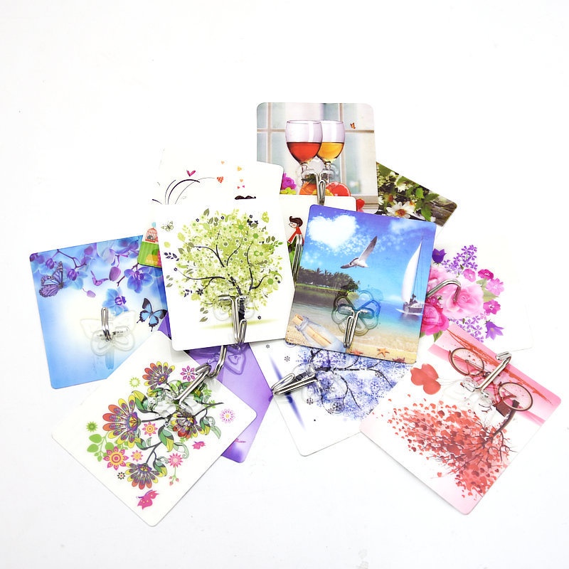 5 chiếc Móc Dán Tường Có Hình Treo Đồ Đa Năng Chịu Lực Tốt, Hình Ngẫu Nhiên M02