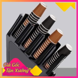 Kệ, giá, khay đựng ly cốc trà sữa 4 ngăn bằng nhựa ABS cao cấp