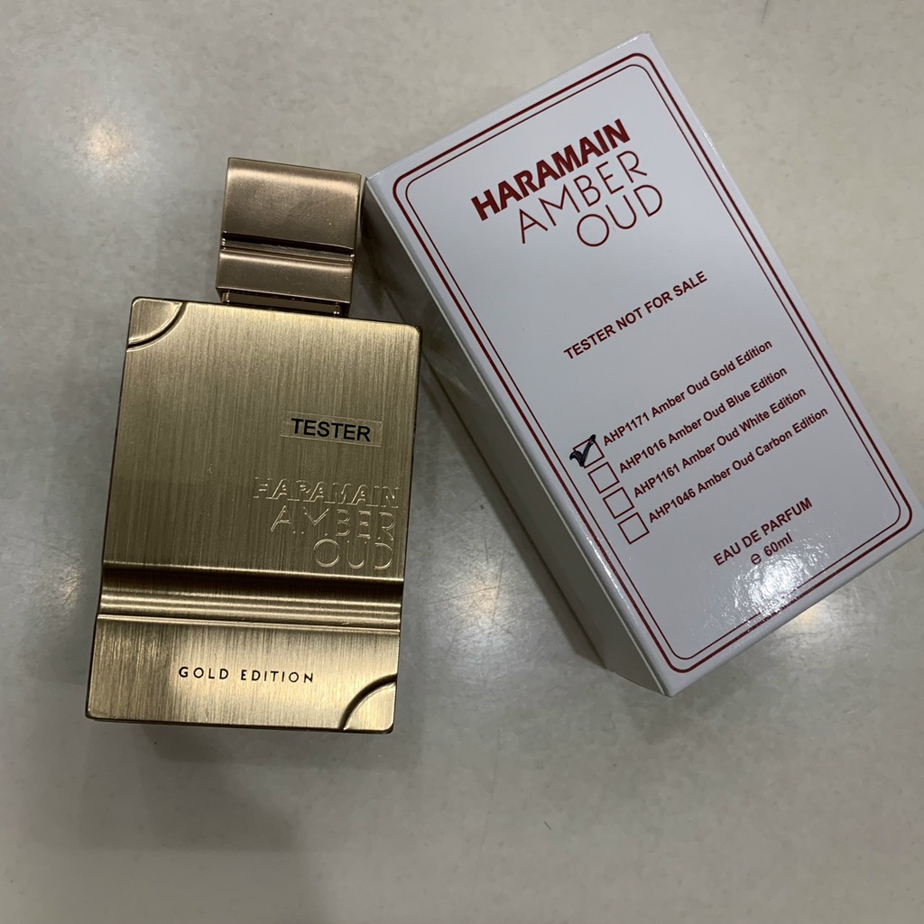 Nước Hoa Unisex : Tester Al Haramain Perfumes Amber Oud Gold Edition Unisex EDP 60ml_120ml (hộp tester như hình)