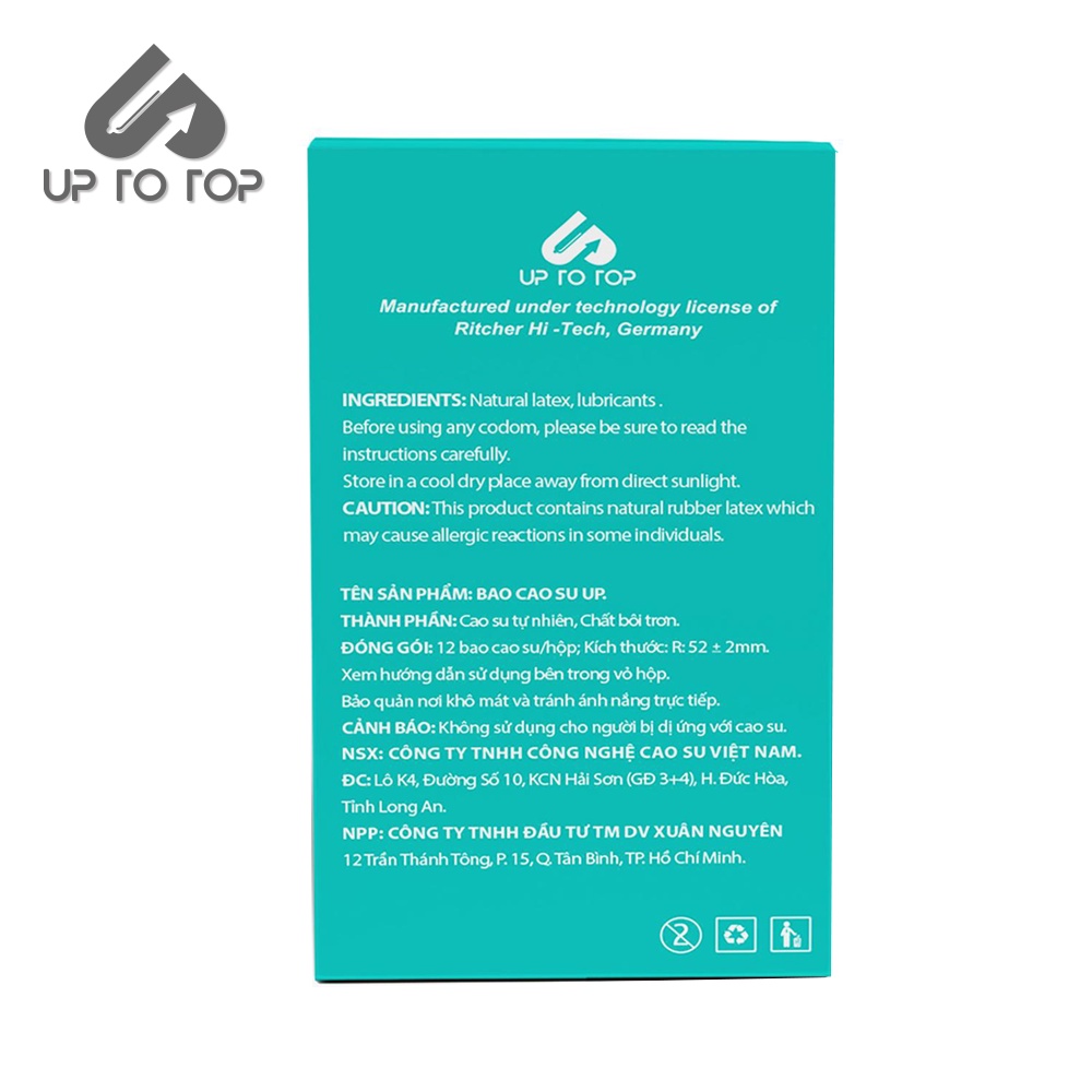 Bao Cao Su UP 0.ZERO Siêu Mỏng Hộp 12 bao + Tặng Hộp 3 + Tặng 10 khẩu trang 4D Hello Mask màu ngẫu nhiên