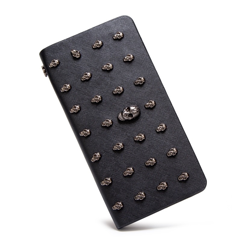 Ví đầu lâu cho nam, Ly hợp hộp sọ cho nữ, Ví nam Punk, Ví dài, Ví tiền xu, Chủ thẻ cho nam