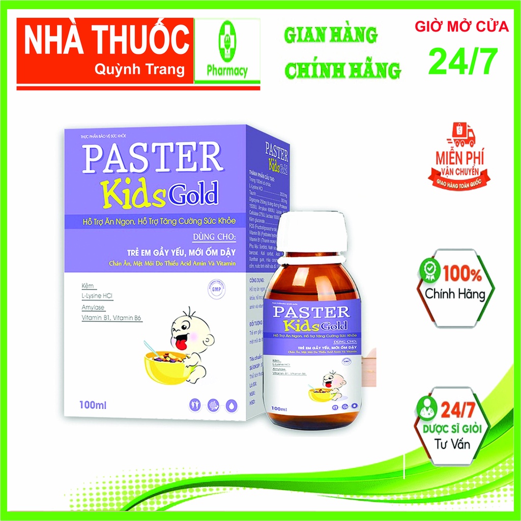 Pasterkid gold _Tăng sức  đề kháng, kích thích ăn ngon, tiêu hóa khỏe mạnh