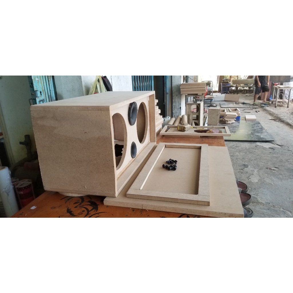 Box thô 20 đôi ngang 54cm kèm họng kèn ống hơi