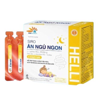 Siro Ăn Ngủ Ngon HELLI - Hỗ trợ tăng cường tiêu hóa, giúp ăn ngon, hỗ trợ tăng cường sức khỏe, hỗ trợ giúp trẻ ngủ ngon