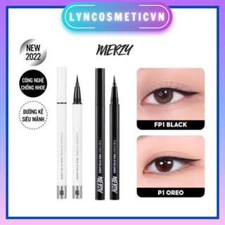 (Mẫu mới) Bút Kẻ Mắt Nước Sắc Nét, Bền Màu Lâu Trôi Merzy Perfect Fixing Pen Eyeliner  0.5g