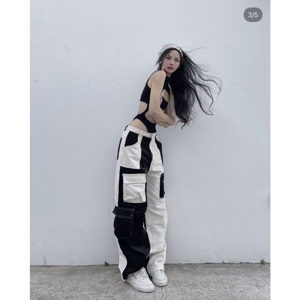 Quần Kaki túi hộp phong cách hiphop, form unisex nam nữ - Yoshop