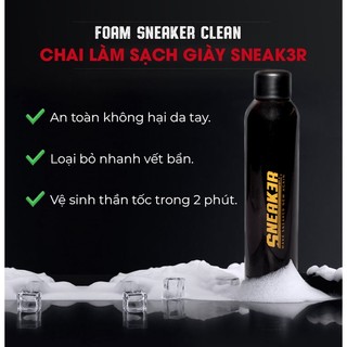 Bình xịt bọt vệ sinh giày cao cấp Sneak3r Ximo 280ml