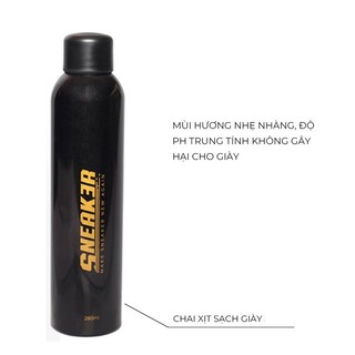 Bình xịt bọt vệ sinh giày cao cấp Sneak3r Ximo 280ml