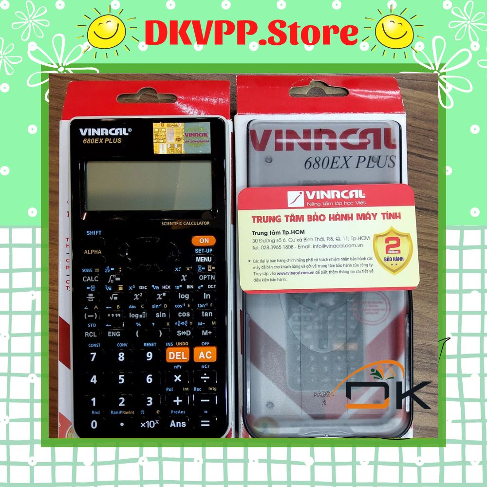 Máy tính VINACAL 680EX PLUS/Máy tính học sinh - DKVPP.Store hàng chính hãng, bảo hành 2 năm