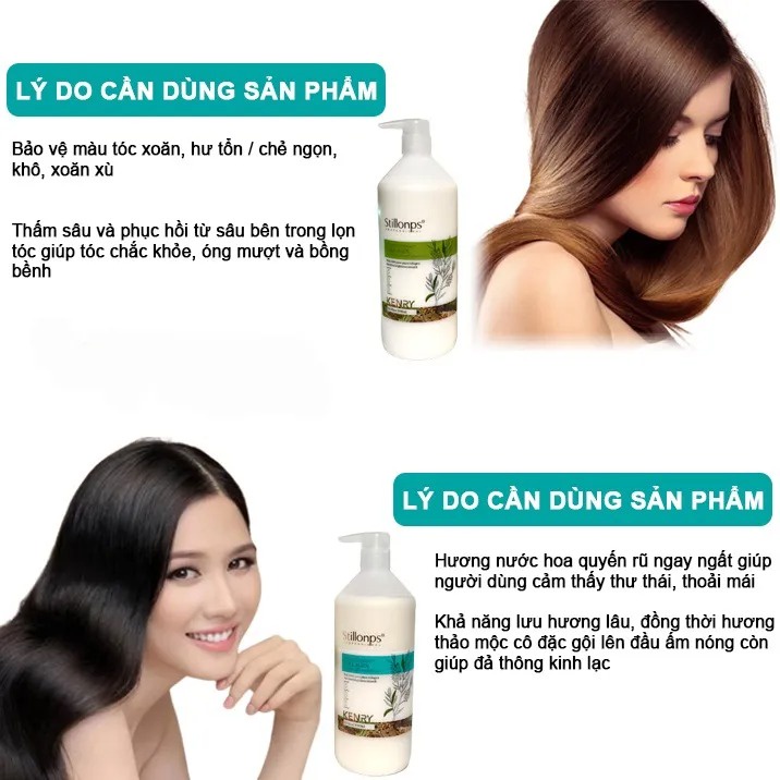 Dầu gội dưỡng sinh STILLONPS KENRY 1000ml hương nước hoa quyến rũ chính hãng Lamyra
