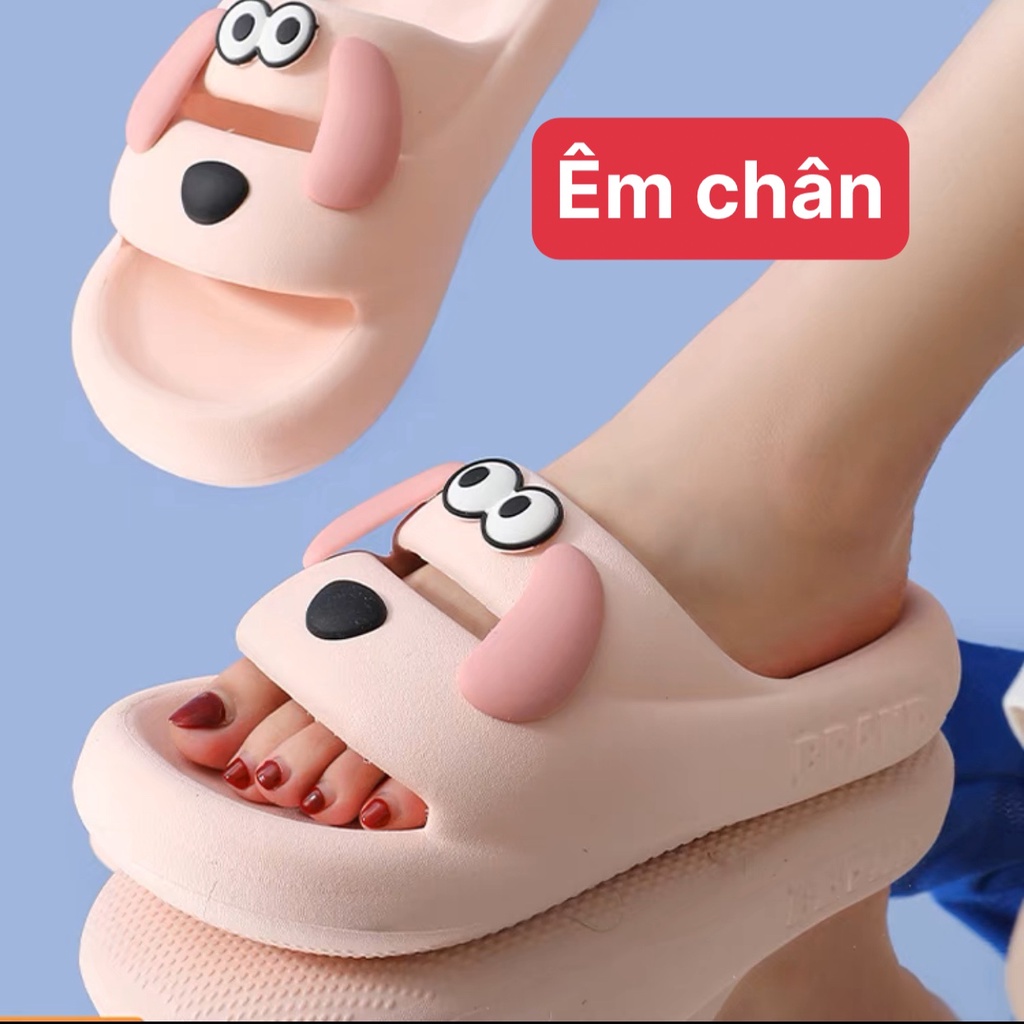 Dép bánh mì nữ quai ngang đúc siêu bền kiểu dáng unisex ulzzang basic đi mưa nhẹ nhàng êm chân-giày dép 97