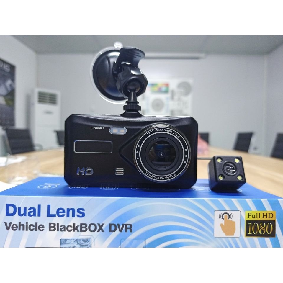 Cam Hành Trình Oto A6 Plus Ghi Hình Trước Sau 1080P Màn Hình Cảm Ứng Dùng Được Cho Xe Tải Và Xe Con: 12-24V