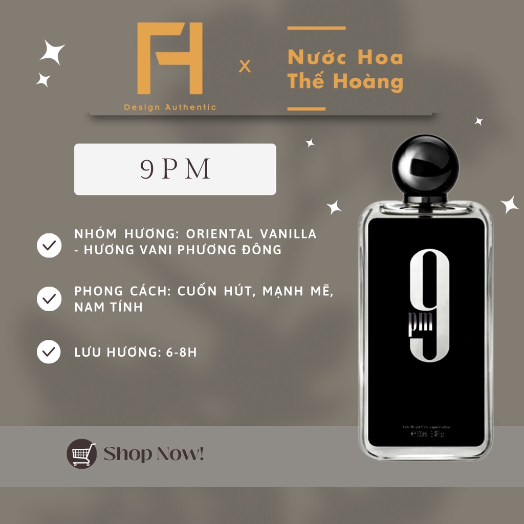 Nước hoa nam 9PM EDP chiết 10ml, 20ml - Nước Hoa Thế Hoàng
