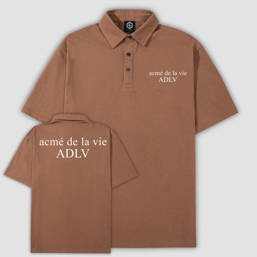 Áo polo mẫu chữ ADLV basic, Áo polo giới tính unisex xây cất tươi trẻ , thời trang và năng động 100%