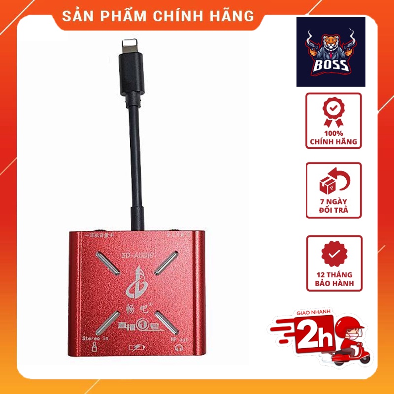 Dây Cáp Box Livestream PK Đàm Thoại 2 Chiều Và Sạc Cho Thu Âm Hát Live Stream Chuyển Đổi OTG Âm Thanh Mono, Stereo