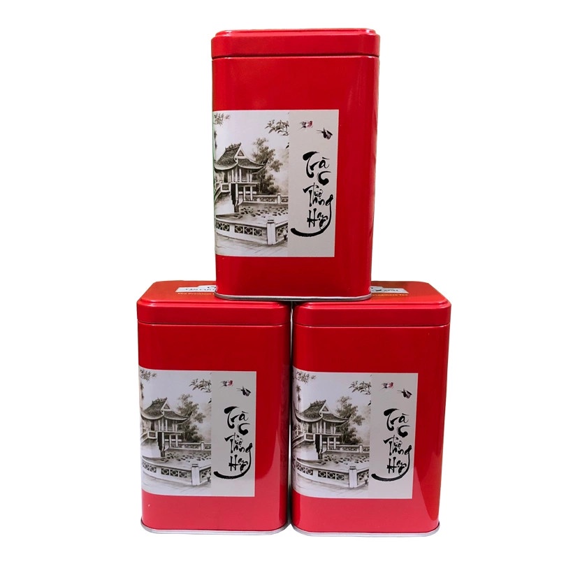 Hộp Trà Thái Nguyên QT10 100gram Hộp Thiếc - Trà Tân Cương Thái Nguyên Ngon Thượng Hạng