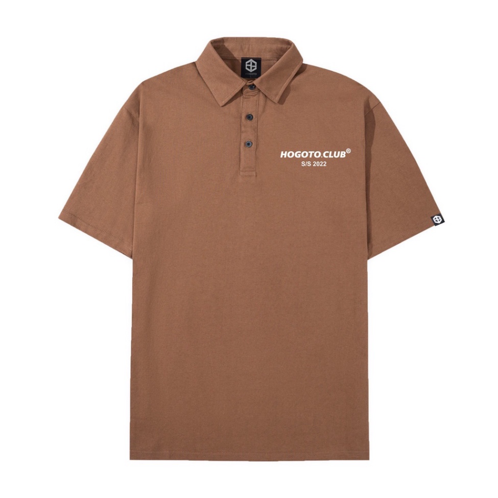 Áo polo mẫu logo HOGO S/S ngực trái, Áo polo unisex kiến thiết tươi trẻ , thời trang và năng động 100% cotton