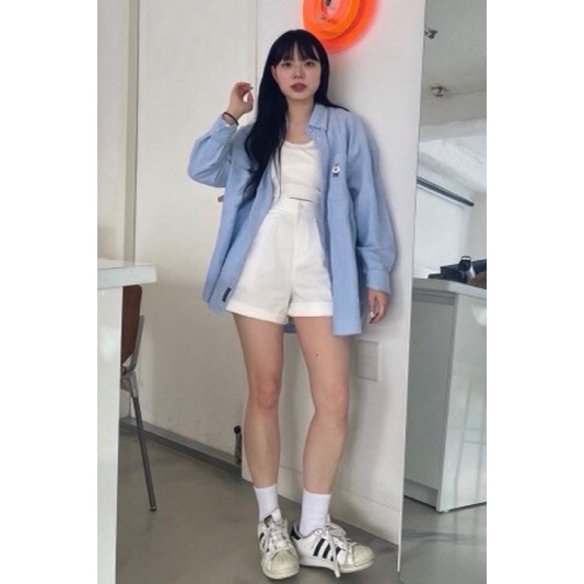 Auth Sơ mi Oversize nam nữ WHYAC4711U / Whoau