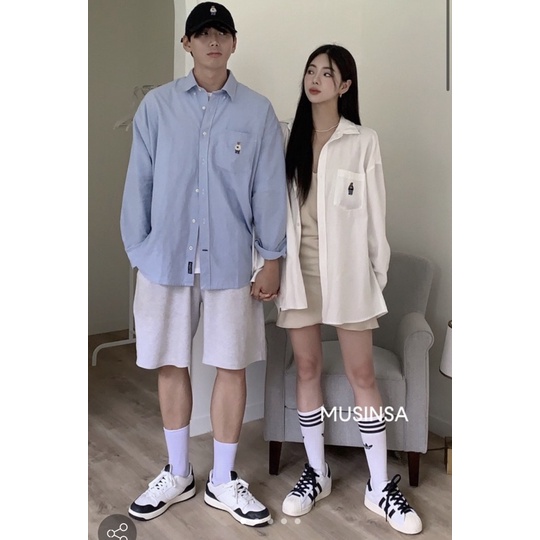 Auth Sơ mi Oversize nam nữ WHYAC4711U / Whoau