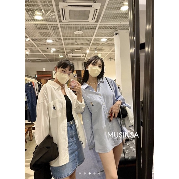 Auth Sơ mi Oversize nam nữ WHYAC4711U / Whoau