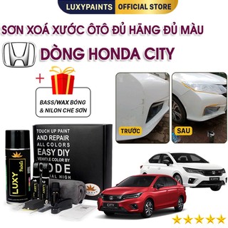Sơn Xoá Vết Xước Ô Tô Honda City LUXYPAINTS Màu Chuẩn Code Hãng, Sơn Ô Tô Màu Đen Trắng Xanh Đỏ Bạc Vàng Cát Pha Sẵn